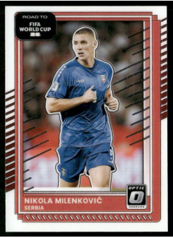 Nikola Milenkovic, Kartička, 2026 Panini Donruss Road to FIFA World Cup, Optic