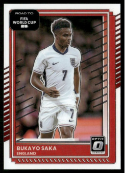 Bukayo Saka, Kartička, 2026 Panini Donruss Road to FIFA World Cup, Optic