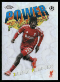Jeremie Frimpong, Kartička, 2025-26 Topps Chrome UEFA Club Competitions, INSERT