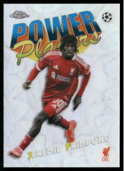 Jeremie Frimpong, Card, 2025-26 Topps Chrome UEFA Club Competitions, INSERT