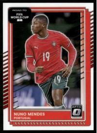Nuno Mendes, Kartička, 2026 Panini Donruss Road to FIFA World Cup, Optic