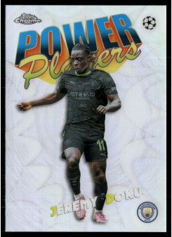Jérémy Doku, Card, 2025-26 Topps Chrome UEFA Club Competitions, INSERT