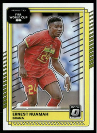 Ernest Nuamah, Card, 2026 Panini Donruss Road to FIFA World Cup, Optic