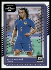 Jules Kounde, Card, 2026 Panini Donruss Road to FIFA World Cup, Optic