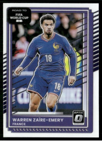 Warren Zaire-Emery, Card, 2026 Panini Donruss Road to FIFA World Cup, Optic