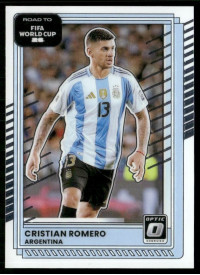 Cristian Romero, Card, 2026 Panini Donruss Road to FIFA World Cup, Optic