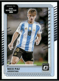 Nico Paz, Card, 2026 Panini Donruss Road to FIFA World Cup, Optic