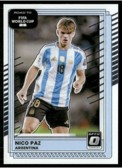 Nico Paz, Kartička, 2026 Panini Donruss Road to FIFA World Cup, Optic
