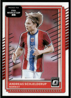 Andreas Schjelderup, Card, 2026 Panini Donruss Road to FIFA World Cup, Optic
