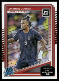 Damion Downs, Card, 2026 Panini Donruss Road to FIFA World Cup, Optic