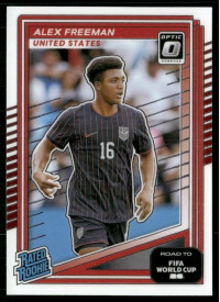 Alex Freeman, Card, 2026 Panini Donruss Road to FIFA World Cup, Optic