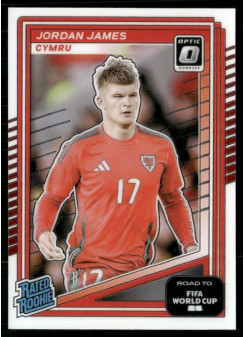 Jordan James, Kartička, 2026 Panini Donruss Road to FIFA World Cup, Optic