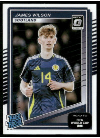 James Wilson, Card, 2026 Panini Donruss Road to FIFA World Cup, Optic
