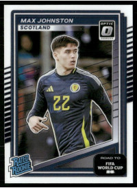 Max Johnston, Card, 2026 Panini Donruss Road to FIFA World Cup, Optic