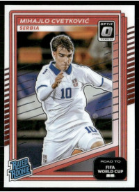 Mihajlo Cvetkovic, Card, 2026 Panini Donruss Road to FIFA World Cup, Optic