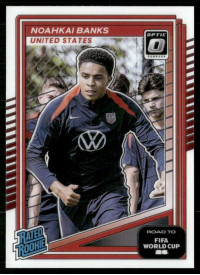 Noahkai Banks, Card, 2026 Panini Donruss Road to FIFA World Cup, Optic