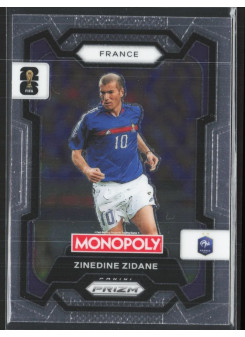 Zinedine Zidane, Kartička, 2026 Panini Prizm Monopoly FIFA World Cup, BASE