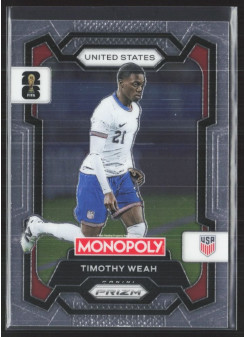Timothy Weah, Kartička, 2026 Panini Prizm Monopoly FIFA World Cup, BASE