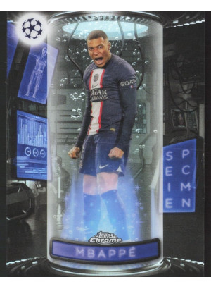 Kylian Mbappe, Card, Topps Chrome UEFA Club Competitions 2022-2023, INSERT