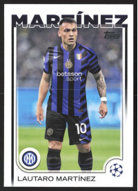 Lautaro Martínez, Kartička, Topps UEFA Club Competitions 2024-25, BASE