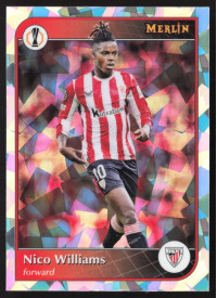 Nico Williams, Kartička, Topps Merlin UEFA Club Competitions 2024-25, Atomic Refractor