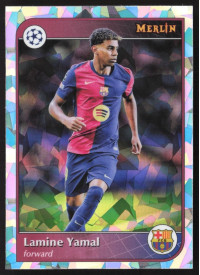 Lamine Yamal, Kartička, Topps Merlin UEFA Club Competitions 2024-25, Atomic Refractor