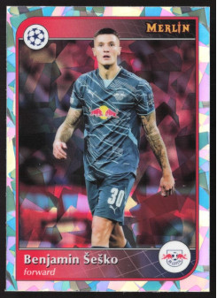 Benjamin Šeško, Kartička, Topps Merlin UEFA Club Competitions 2024-25, Atomic Refractor