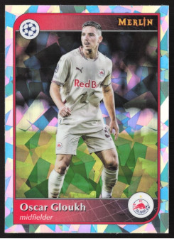 Oscar Gloukh, Kartička, Topps Merlin UEFA Club Competitions 2024-25, Atomic Refractor