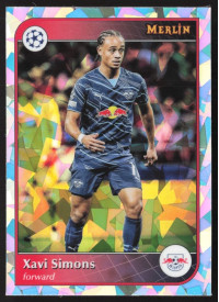 Xavi Simons, Kartička, Topps Merlin UEFA Club Competitions 2024-25, Atomic Refractor
