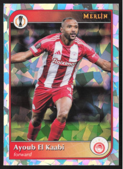 Ayoub El Kaabi, Kartička, Topps Merlin UEFA Club Competitions 2024-25, Atomic Refractor