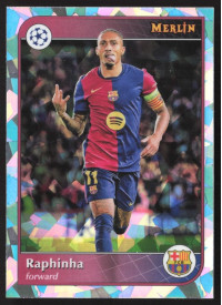 Raphinha, Kartička, Topps Merlin UEFA Club Competitions 2024-25, Atomic Refractor