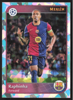 Raphinha, Kartička, Topps Merlin UEFA Club Competitions 2024-25, Atomic Refractor