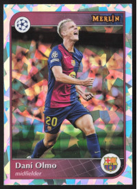 Dani Olmo, Kartička, Topps Merlin UEFA Club Competitions 2024-25, Atomic Refractor