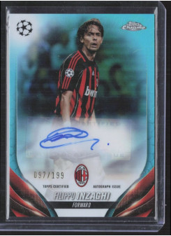Filippo Inzaghi, Kartička, Topps Chrome UEFA Club Competitions 2023-24, AUTOGRAPH