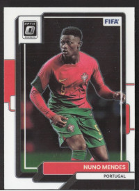 Nuno Mendes, Kartička, 2022-23 Panini Donruss Soccer, Optic