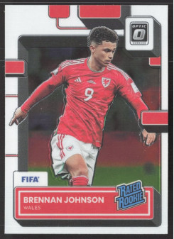 Brennan Johnson, Kartička, 2022-23 Panini Donruss Soccer, Optic