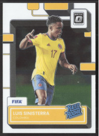 Luis Sinisterra, Kartička, 2022-23 Panini Donruss Soccer, Optic