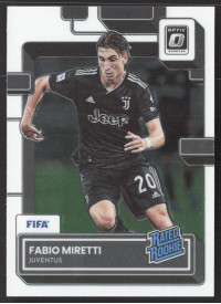 Fabio Miretti, Kartička, 2022-23 Panini Donruss Soccer, Optic