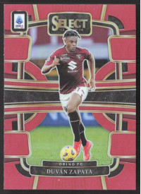 Duvan Zapata, Kartička, 2023-24 Panini Select Serie A, Red