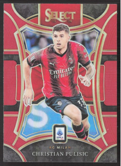 Christian Pulisic, Kartička, 2023-24 Panini Select Serie A, Red