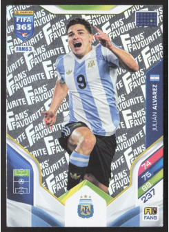 Julián Alvarez, Kartička, 2026 Panini Adrenalyn XL FIFA 365, INSERT