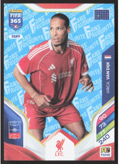 Virgil van Dijk, Kartička, 2026 Panini Adrenalyn XL FIFA 365, Blue