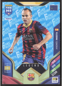 Andrés Iniesta, Kartička, 2026 Panini Adrenalyn XL FIFA 365, Blue