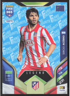 Sergio Agüero, Kartička, 2026 Panini Adrenalyn XL FIFA 365, Blue