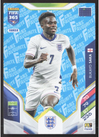 Bukayo Saka, Kartička, 2026 Panini Adrenalyn XL FIFA 365, Blue