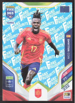 Nico Williams, Kartička, 2026 Panini Adrenalyn XL FIFA 365, Blue