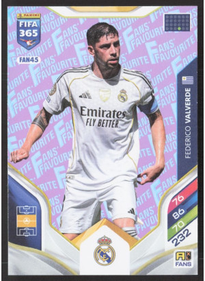 Federico Valverde, Kartička, 2026 Panini Adrenalyn XL FIFA 365, Pink