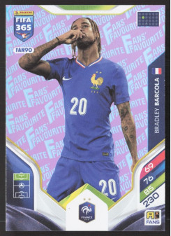 Bradley Barcola, Kartička, 2026 Panini Adrenalyn XL FIFA 365, Pink