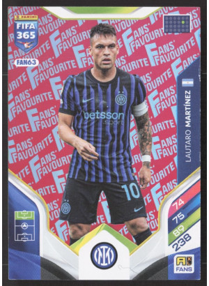 Lautaro Martínez, Kartička, 2026 Panini Adrenalyn XL FIFA 365, Red