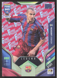 Henrik Larsson, Kartička, 2026 Panini Adrenalyn XL FIFA 365, Red